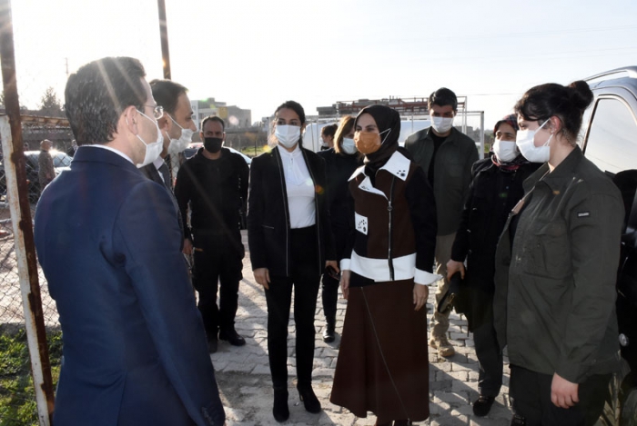 Gençlik ve Spor Bakanı Kasapoğlu’nun eşi Betül Kasapoğlu Nusaybin'i ziyaret etti