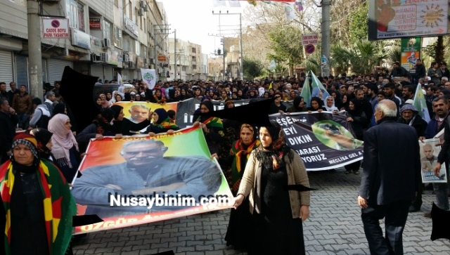 Nusaybin'de "15 Şubat Komplosu" protestosu edildi