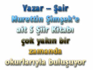 Şair Şimşeke ait 5 Şiir Kitabı çok yakın bir zamanda okurlarıyla buluşuyor
