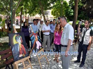 Nusaybin Süleyman Bölünmez Lisesinden resim sergisi