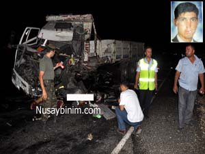 Nusaybin'de Trafik kazası: 1Ölü 1 Yaralı