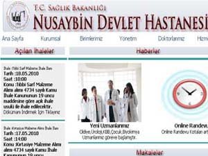 Nusaybin Devlet Hastanesi Web sitesi