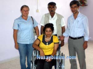Nusaybin'de Bedensel Engellilere Tekerlekli sandalye dağıtıldı