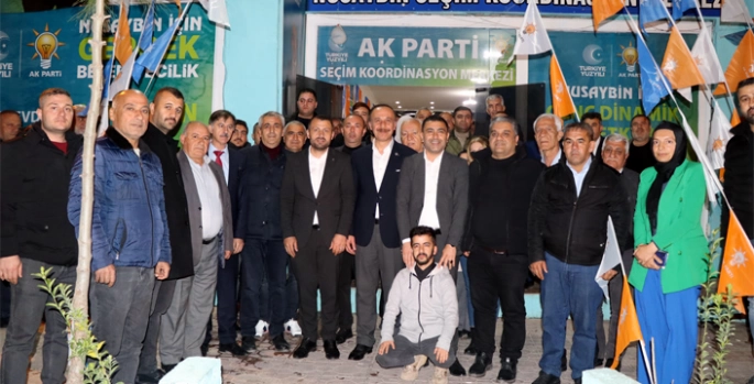 AK Parti Büyükşehir adayı Erin, Nusaybin'i ziyaret etti