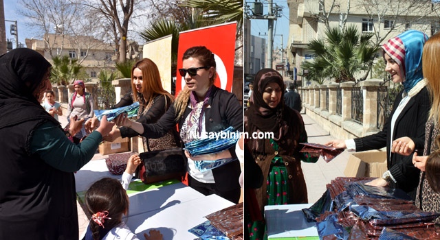 Nusaybin Belediyesi 5 Bin Kadına Eşarp ve Şal hediye etti