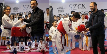 Belediyeden Taekwondo kulübüne malzeme desteği