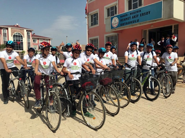 Nusaybin'de 'Yeşil Pedal' Bisiklet gurubu kuruldu