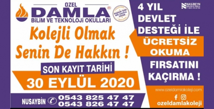 Damla Kolejine Kayıtlar sürüyor