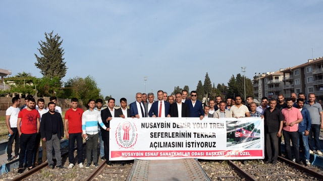 Nusaybin'de STK ve Nakliyeciler Demiryolunun faaliyete girmesini istedi