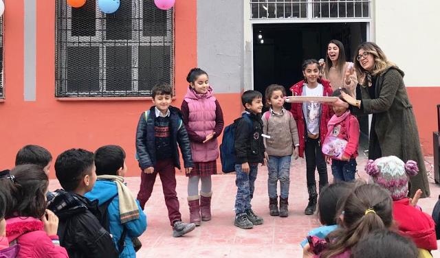 Cumhuriyet İlkokulu öğrencilerin doğum gününü kutladı