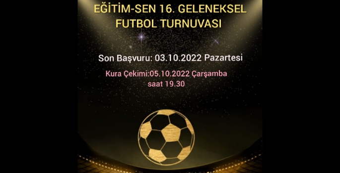 Eğitim - Sen 16. Geleneksel Futbol Turnuvasını düzenliyor