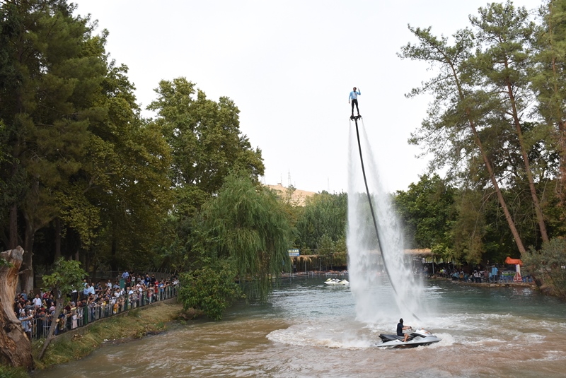 DSİ Barajında Flyboard gösterisi