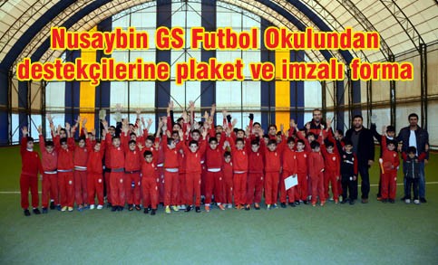 Nusaybin GS Futbol Okulundan destekçilerine imzalı forma
