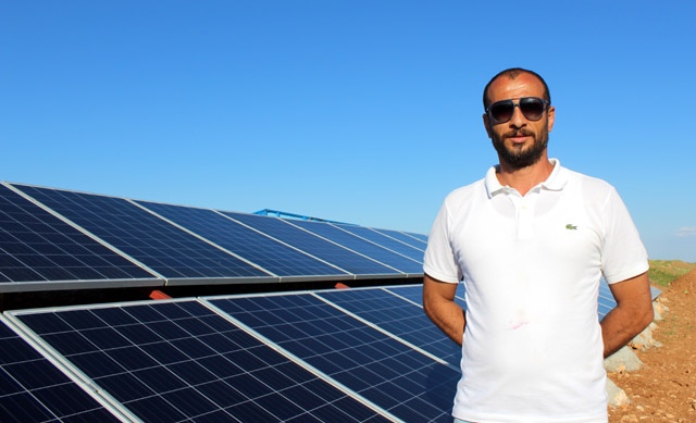 Nusaybinde çiftçilerden sulamaya güneş enerjili çözüm