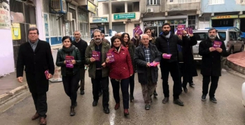 HDP Kongresi için Nusaybin'de davetiyeler dağıtıldı