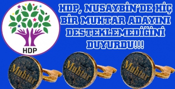 HDP: Parti olarak hiç bir muhtar adayını desteklemiyoruz