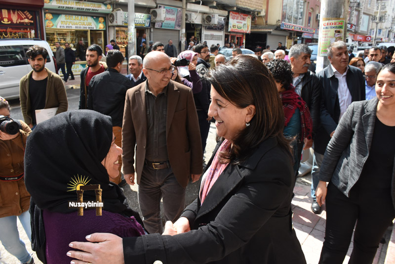 HDP ve DBP heyeti Nusaybin esnafını ziyaret etti