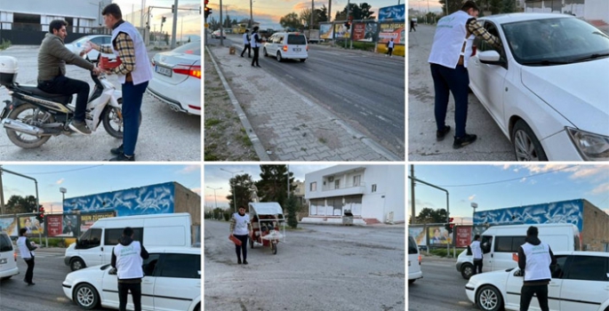 Hüda Par Gençlik Kollarından Nusaybin İpek yolunda iftarlık ikramı