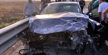 İpek yolunda trafik kazası, 2 yaralı