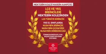 LGS’den sonra YKS’de de Birinci Mektebim Kolejinden