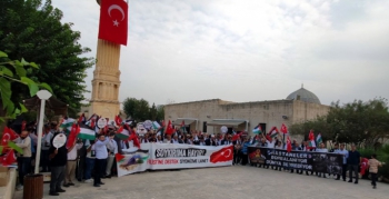 Nusaybin’de İsrail’in vahşeti kınandı, Gazze’ye destek açıklaması yapıldı