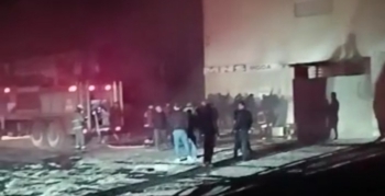 Nusaybin'de tekstil fabrikasında yangın