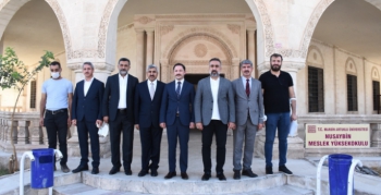 Rektör Özcoşar Nusaybin'i ziyaret etti