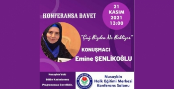 Yazar Emine Şenlikoğlu Nusaybin'e geliyor