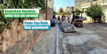 Yollar için ilk müjde verildi, Nusaybin Belediyesi Parke taşı hazırlıklarına başladı