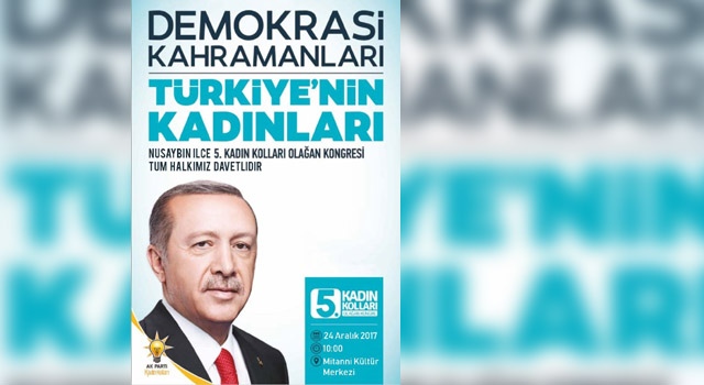 Nusaybin Ak Parti Kadın Kolları kongreye gidiyor