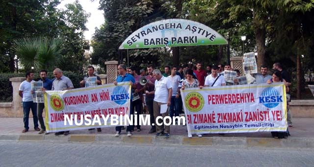 Nusaybinde Kürdi-der ve KESK: Okul boykotunu destekliyoruz