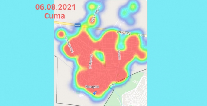 Kovid-19'da Nusaybin için korkutucu harita