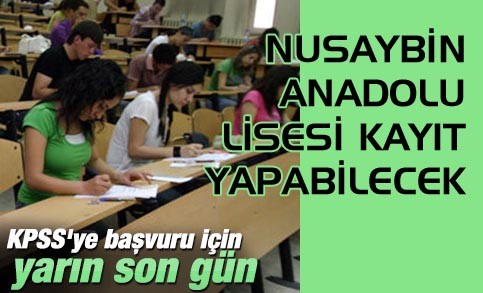 KPSS'de Çarşamba son gün