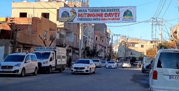 Kudüs ve Aksa Tufanına Destek Mitingine davet