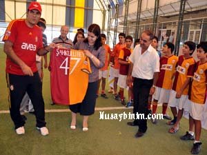 Şahkulubey, GS Futbol okulunu ziyaret etti