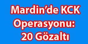 Ömerli'de KCK Operasyonu: 20 Gözaltı