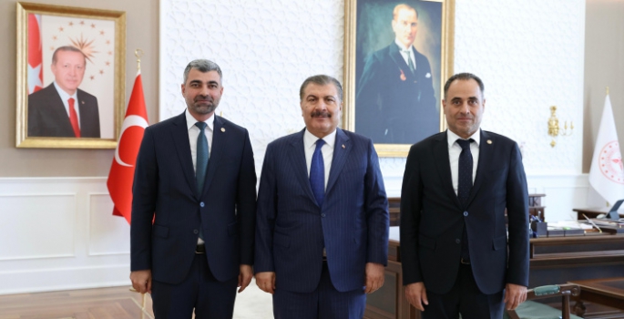 Mardin Milletvekillerinden Sağlık Bakanı Koca'ya ziyaret
