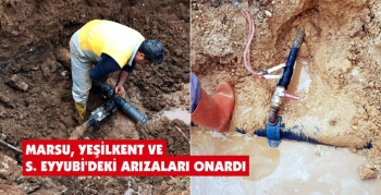 MARSU, Yeşilkent ve S. Eyyubi'deki bazı arızaları onardı