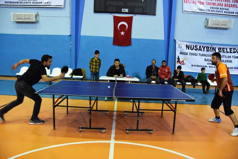 Nusaybinde Masa Tenisi turnuvası düzenlendi