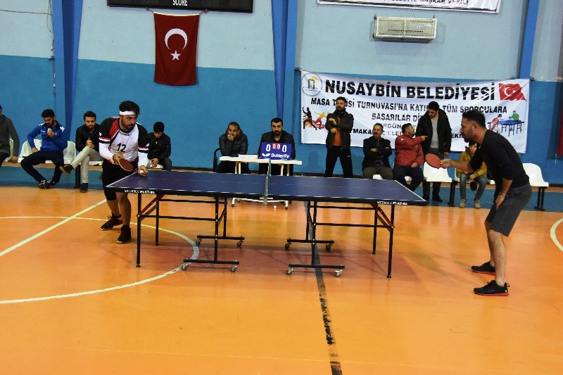 Nusaybinde Masa Tenisi turnuvası düzenlendi