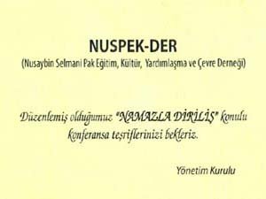 Nuspek-der konferans düzenliyor