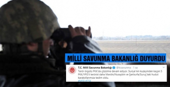 MSB, Nusaybin ve Suruç'ta 5 YPG'li teslim oldu
