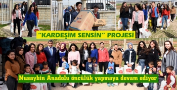 Nusaybin Anadolu Lisesinden 'Kardeşim Sensin' projesi