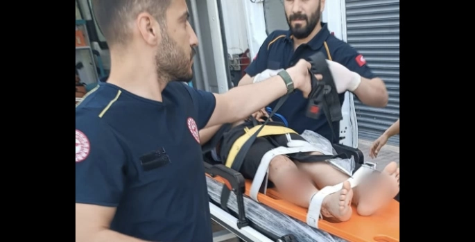 Nusaybin’de 2. kattan düşen çocuk yaralandı