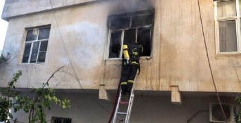 Nusaybin'de bir evde çıkan yangın korkuttu