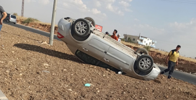 Nusaybin’de emniyet kemeri sürücünün hayatını kurtardı