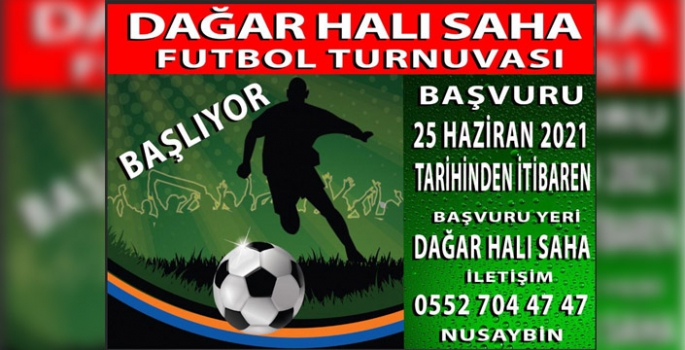 Nusaybin'de Halı Saha Futbol turnuvası düzenlenecek