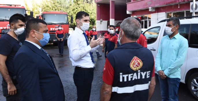 Nusaybin'de İtfaiyeciler Haftası Kutladı