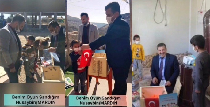 Nusaybin’de kırsal mahalle öğrencilerine ‘Benim Oyun Sandığım’ Projesi