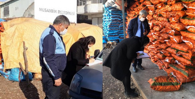 Nusaybin'de Kömür Satıcıları denetlendi